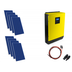 Hybrydowy zestaw solarny on-grid HPS-3kW-48 MPPT 8xPV Poli