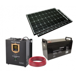 Zestaw solarny Sinus 230V / 1000VA / 1200Wh