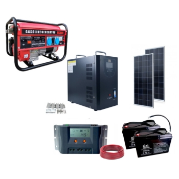 ZASILANIE AWARYJNE ELEKTROWNIA SOLARNA+AGREGAT 3KW
