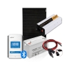 Zestaw zasilania solarnego / Panel Słonecczny130W / Przetwornica 12V - 230V - 1000W / Akumulator 100Ah